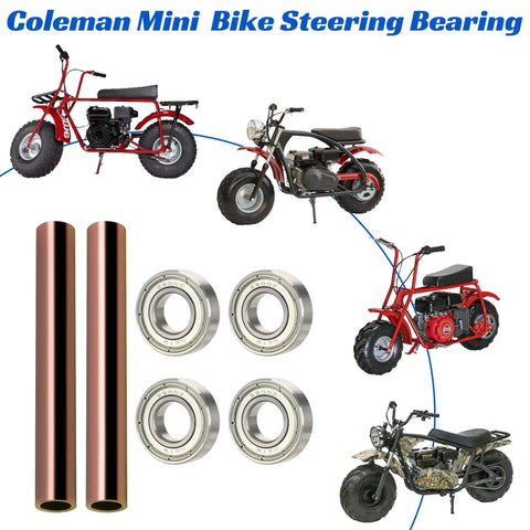 Beefed Up Mini Bike Steering Bearings Kit Replacement For Coleman CT200U BT200X CT200U-EX RT200 CT100U CC100X RT100 visible