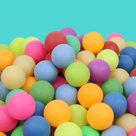 Colorful 185 Pcs Colorful Table Tennis Balls, 40mm Plastic Ping Pong Balls Bulk for kids, DIY projects, and holiday decorations.