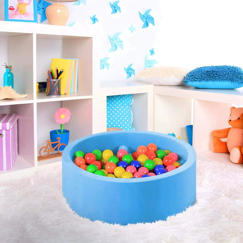 Ball pit filled with Play Balls for Ball Pit, Plastic Crush Proof, Phthalate & BPA Free, Assorted Colors (200 Balls).