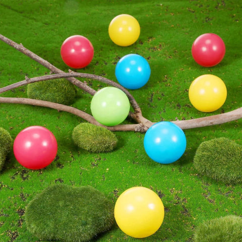 Colorful 12 Pieces Multi Colored Plastic Replacement Balls Small Bulldozer Popper Toy Balls 1.75 Inch Soft Crush Proof Ocean Ball for Toddlers
