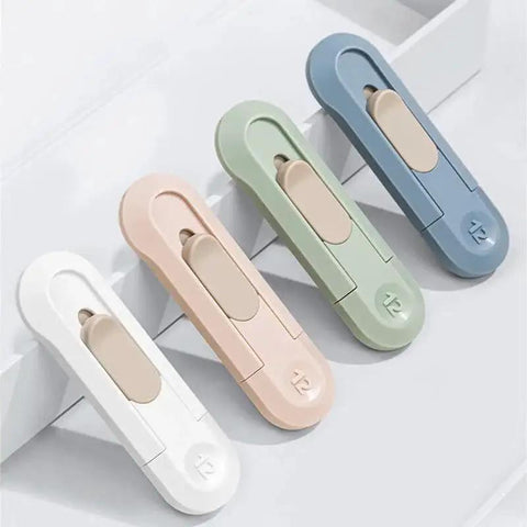 Four Piece Utility Knife Box Cutter Set With Retractable Letter Opener And Cardboard Cutter Razor Knife For Boxes And Packaging