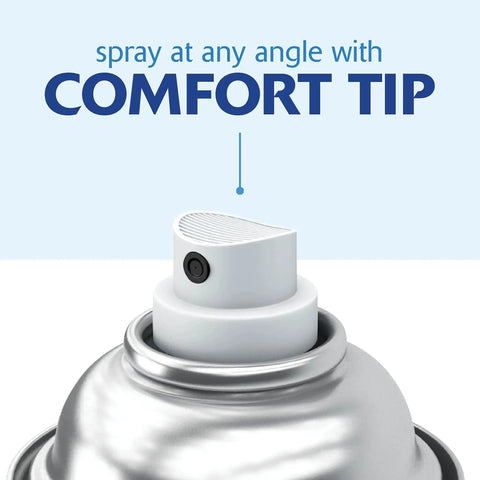 Close-up of Painter's Touch 2X Ultra Cover Spray Paint In Flat Black nozzle with comfort tip for easy spraying