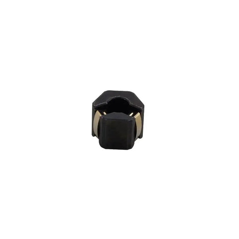 Compact 24V DC electromagnetic brake for NEMA 17 stepper motors, delivering 0.25Nm torque, front view