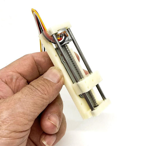 DC 5V micro stepper motor linear rail actuator with lead screw, 48mm stroke, 2-phase 4-wire
