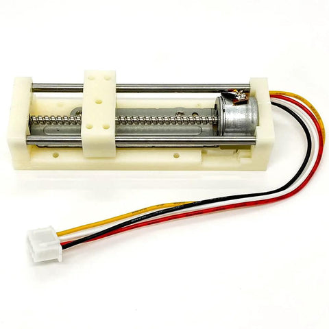 DC 5V micro 2-phase 4-wire stepper motor linear rail actuator with 48mm stroke and lead screw