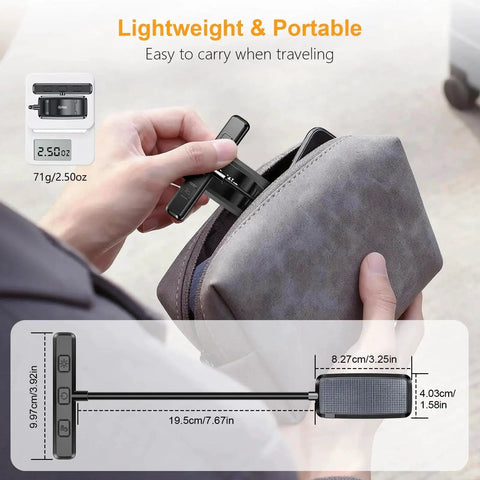 Holding Rechargeable 19 LED Clip On Book Light with Memory Function and Pouch