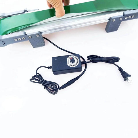 Motorized Industrial Conveyor for Automatic Production with Anti Static Adjustable Table Belt Conveyor and power adapter
