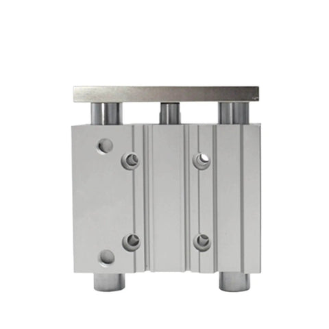 Front view of Compact Guide Cylinder With Slide Bearing For MGP MGPM Series MGPM12 Stroke 125 150 175 200 250 300mm MGPM12-150Z Aluminum Body