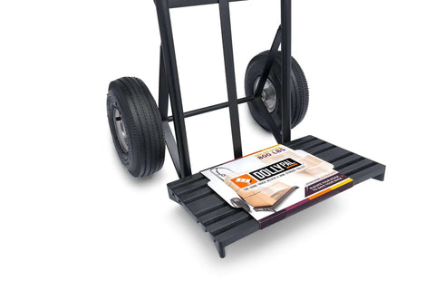 Hand Truck Helper And Mini Storage Pallet For Dollies Keeps Back Safe While Handling Heavy Loads Holds 800 Plus Lbs 18 Inch By 10 Inch By 1.5 Inch 1 Pack Waterproof Storage Pallet Protects Stored Items From Water Damage Insects And Debris on dolly