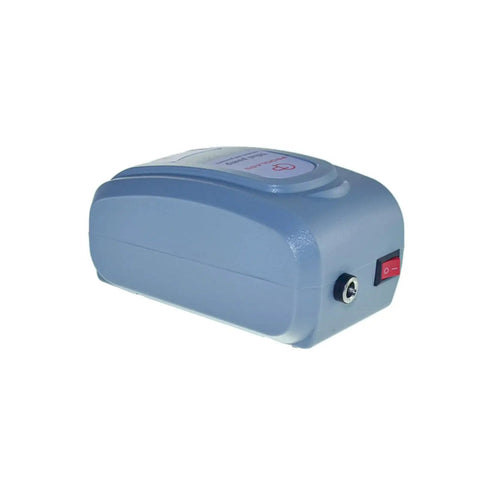 Side view of Mini Lab Vacuum And Pressure Dual Function Pump for filtration and distillation applications, ideal for compact setups.