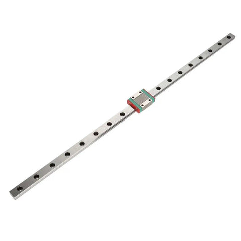 Compact Lightweight Linear Rail 12mm Wide With Slide Block For Smooth Linear Motion In Automation Equipment And Measuring Systems Includes Lubrication System 450mm Length