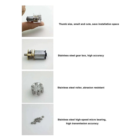 Micro Liquid Dosing Pump parts: gear box, stainless steel roller, high-speed micro bearing for 6 rollers structure medical device (G10 3V)