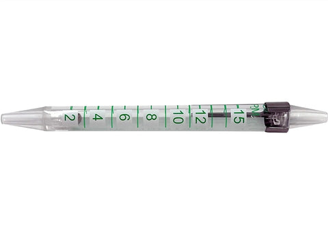 Oxygen Flow Meter Pen For 2 To 15 LPM, high flow, compact pen style, clear tube with readings, precise flow checks, by ResOne