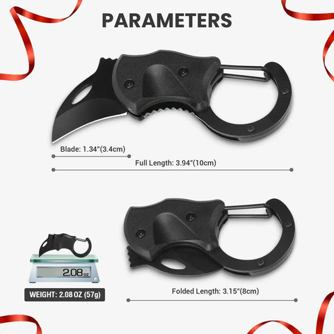 Compact Pocket Knife For Valentines Day Gifts For Him, Everyday Carry EDC Box Cutter with 1.34" blade and 3.94" length