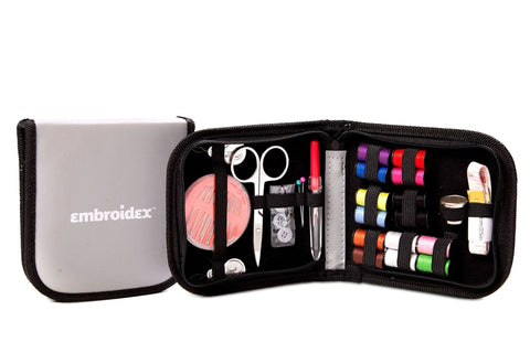 Ultimate Sewing Kit For Home Travel And Emergencies With Quality Notions Scissors And Thread In A Simple Yet On The Go Organizer Case
