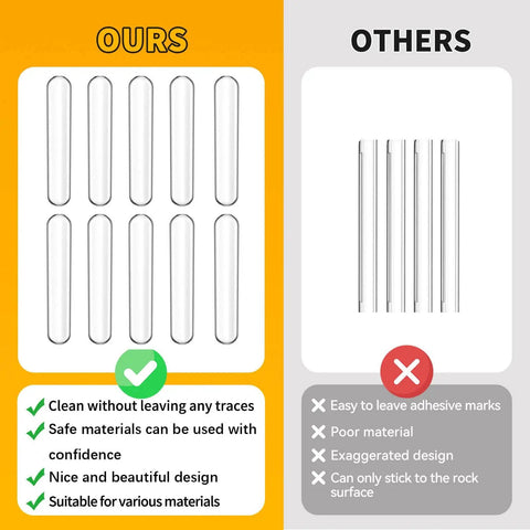 Comparison of 10 Pack Wall Bumpers And Door Stoppers For Furniture No Slam Cushions Self Adhesive Anti Collision Pads with others showing design differences.
