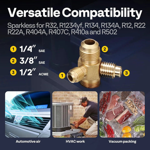Two Stage Sparkless HVAC Vacuum Pump 0.5 HP 5 CFM For A2L Refrigerants R32 R1234yf R454B R410a usage examples