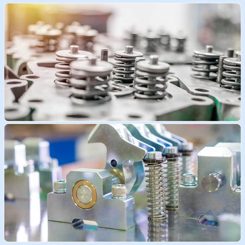 304 Stainless Steel Compression Spring Set, 5Pcs Pack, 5mm Outer Diameter, 0.6mm Wire, 10mm Free Length on metal hardware