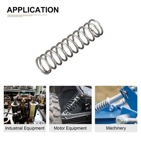 Compression Spring 0.5mm Wire Diameter, 5x20mm Outer Diameter, Gray, 10 Pack, Spring Steel, for small gears and DIY projects