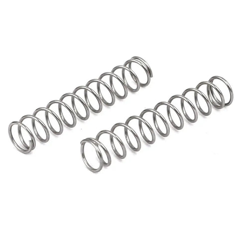 Compression Spring Set, 304 Stainless Steel, 4mm Outer Diameter, 0.4mm Wire, 20mm Free Length, Silver Tone, 10 Pieces, Ideal For Mechanical Projects And DIY Repairs
