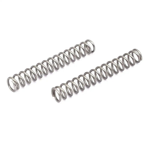 Compression Spring Set 304 Stainless Steel 6Mm Outer Diameter 0.8Mm Wire 40Mm Free Length Silver Tone 10 Pieces