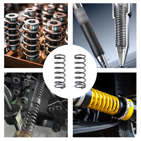 Ten Pack Spring Coils Set With 1.4mm Wire, 14mm Outer Diameter, 40mm Free Length, Heavy Duty Spring Steel Compression Springs