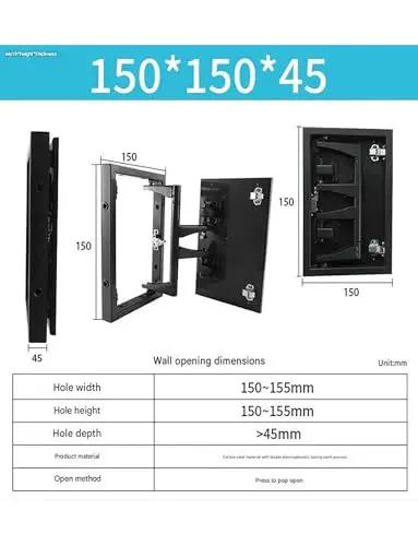 360 Degree Heavy Duty Concealed Pivot Hinge for Invisible Doors Stainless steel hidden hinge for stone tile marble access panels