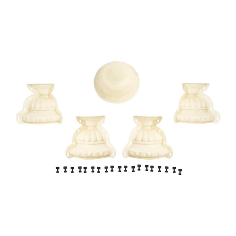 Large Concrete Planter Mold For DIY Garden Projects Durable ABS Plastic Urn Pedestal Mold 14.96 By 10.24 Inches Beige Color with parts