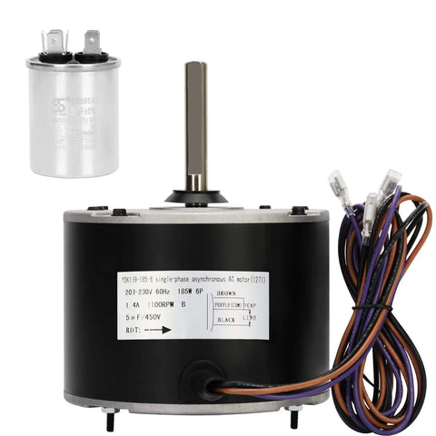 Heavy Duty 0.25 HP Condenser Fan Motor Replacement For Amana Goodman HVAC Units Direct Replacement YDK 180S62823 03 with capacitor