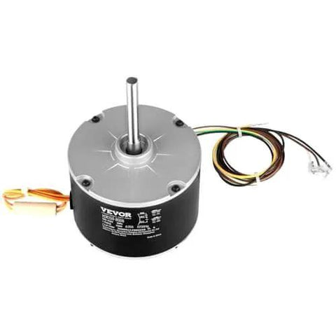 Condenser Fan Motor, 1/5HP, 825RPM, Replacement for ac GE Genteq Carrier Bryant Payne Dayton, 5KCP39GFS166S, 3S003, Reversible Rotating + Capacitor
