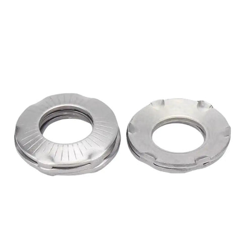 Close-up of Conical Disc Spring Cup Washers 304 Stainless Steel 5 16 Inch 10 Pack showing design and surface texture.