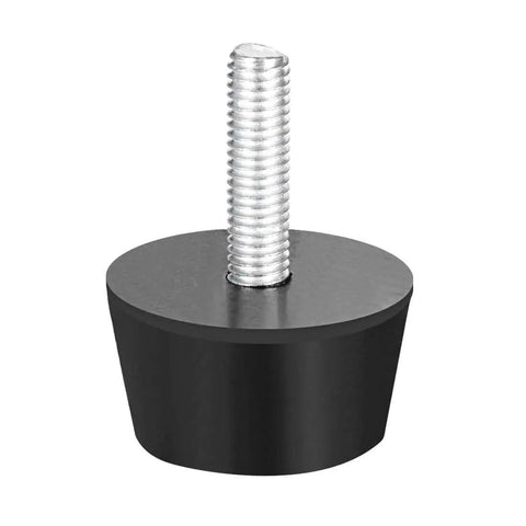 Conical rubber vibration isolators deliver durable shock absorption and stabilize machinery against lateral forces, reducing vibration