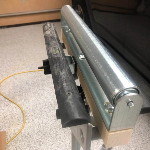 Conveyor Rollers, 2 Pack 10 Inches Long Galvanized Steel Roller and Bracket Set, 1.5 Inch Diameter for smooth motion and alignment