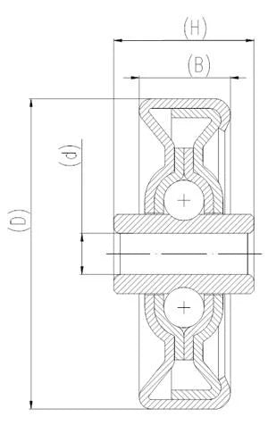 Conveyor Skate Roller Bearing 8x49.5x20.6 Pack of 10 Bearings - VXB Ball Bearings