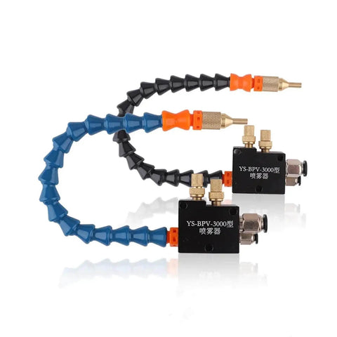 No Leak Mist Coolant Lubrication Spray System For Lathe Milling Drill Engraving Machines, Solenoid Powered Coolant Mister For Precision Cutting