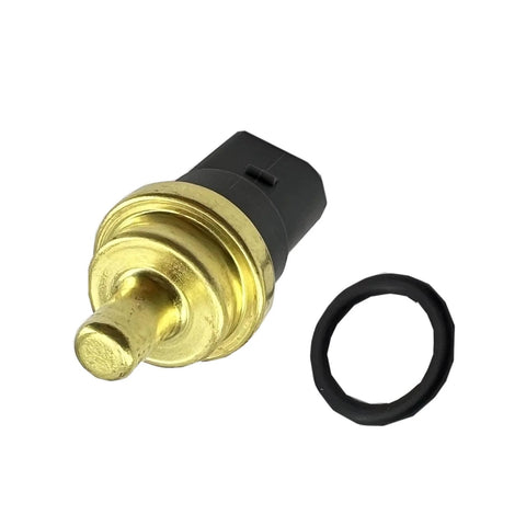 DEVMO coolant temperature sensor 158-0784 with brass body, black plastic housing, and rubber gasket