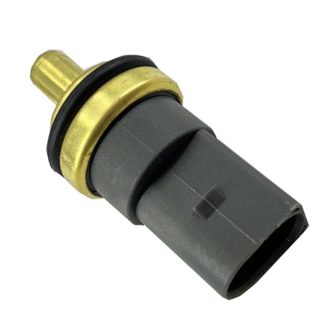 DEVMO coolant temperature sensor 158-0784, gray plastic housing with brass stem and black O-ring
