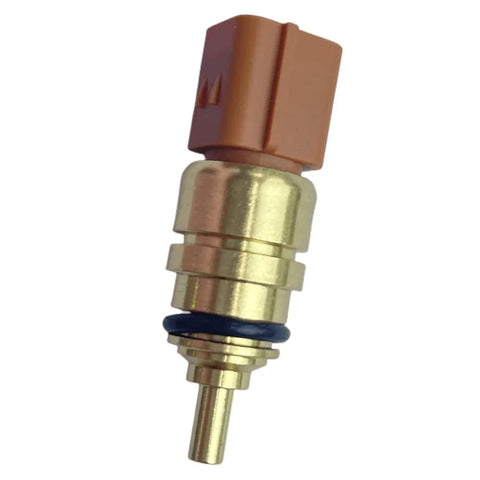DAOKACUO coolant temperature sensor with brass body, brown plastic connector and blue O-ring.