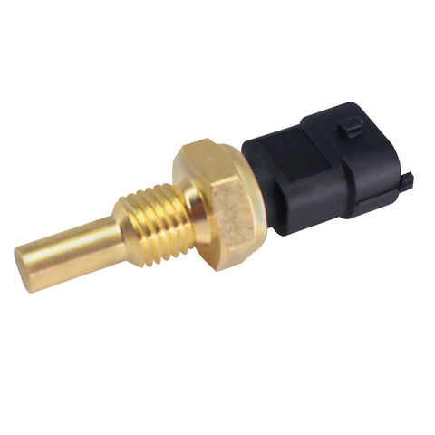 HiSport coolant temperature sensor with brass threaded body and black plastic connector
