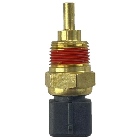 DEVMO coolant temperature sensor with brass body, red-thread seal, black electrical connector