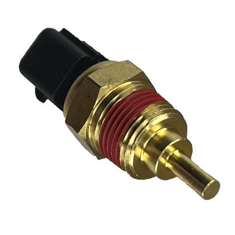 Coolant temperature sensor, DEVMO, brass body with red sealant and black connector