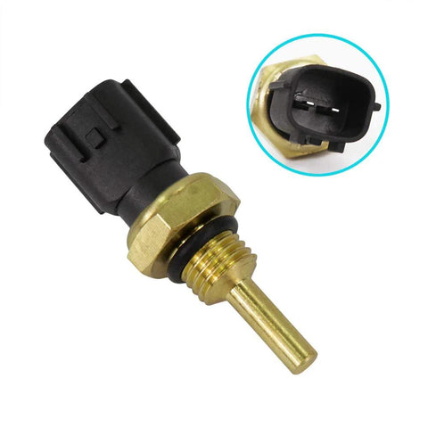 TAMKKEN coolant temperature sensor with brass threaded body and black 2-pin connector.