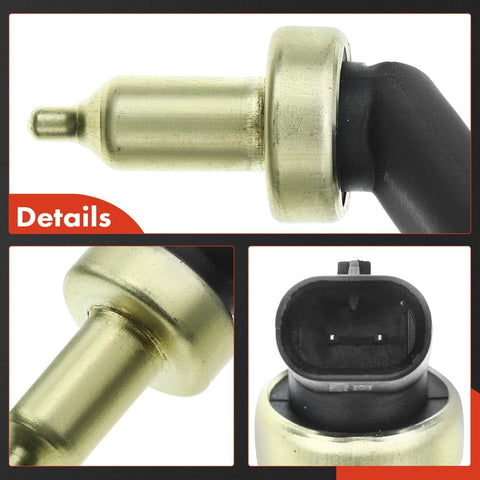 A-Premium coolant temperature sensor with brass body and black plastic connector for Mini Cooper