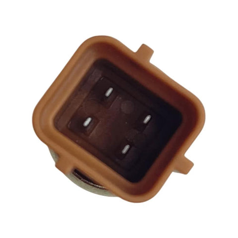 DAOKACUO coolant temperature sensor connector with orange seal, four-pin electrical plug