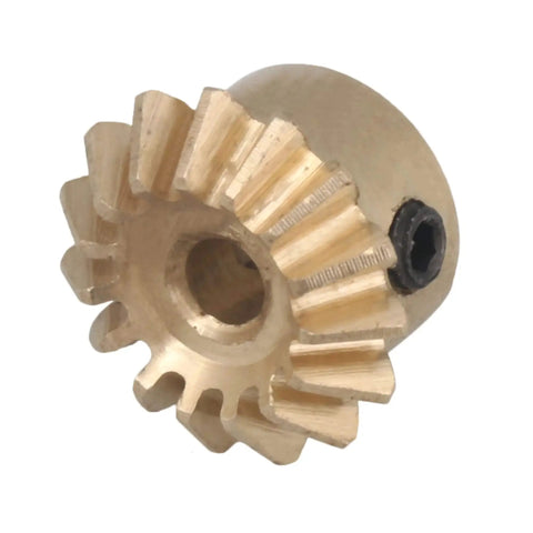 15T Copper Bevel Gear Wheel 0.8 Modulus 3mm Bore 10mm OD