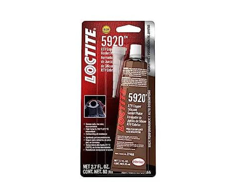 Copper Silicone Gasket Maker For Auto Engines 5920 High Temp RTV Sealant Sensor Safe And Non Corrosive 80 Ml Packaging