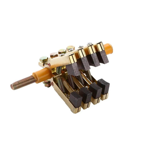 Copper Brush Holder For Bumper Cars Herringbone Carbon Brush Holder Assembly V Shaped Motor Accessory Kit Mask Machine Brush Holder Holding Brush Set CBH612VC Durable Pro Grade Components For High Speed Motors showing side view