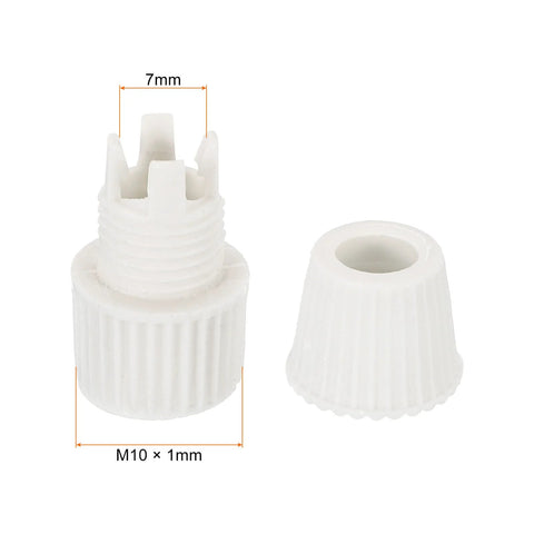 Heavy Duty Lighting Cord Grips Connector Kit For Wiring Hanging Lights And Ceiling Pendant Lamps, white plastic component