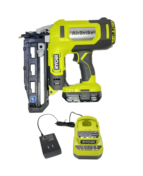 Cordless 18V 16 Gauge AirStrike Finish Nailer Kit With Battery And Charger Bulk Packaged For Quick Trim Work On Crown Molding