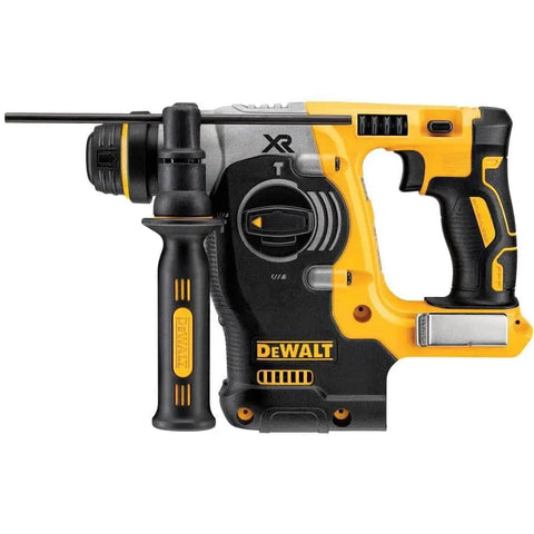 Effortlessly drill concrete and perform light chiseling overhead with a compact 20V MAX SDS rotary hammer featuring a brushless motor